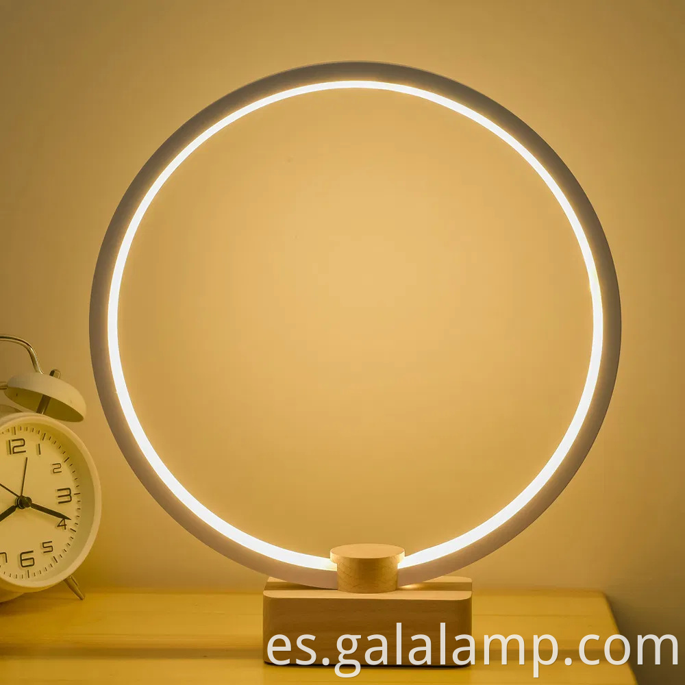 Madera sólida inteligente, lámpara de escritorio LED, creatividad única, regalo USB